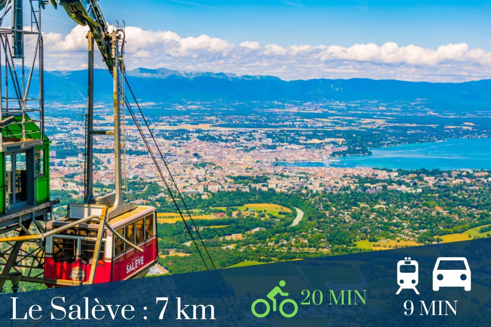 Homey Keola - Parking Prive Gratuit - Aux Portes De Geneve - Au Pied Du Tram - Appartement Avec 1 Chambre Et Un Grand Salon Avec Un Canape-Lit Амбії Екстер'єр фото