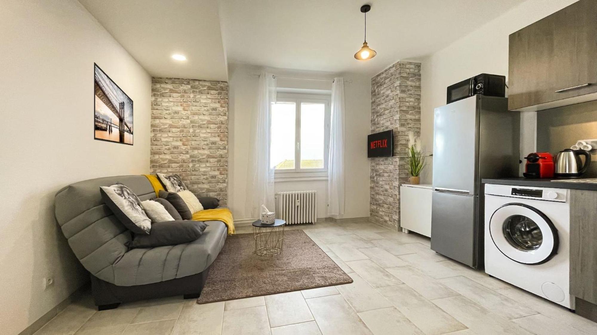 Homey Keola - Parking Prive Gratuit - Aux Portes De Geneve - Au Pied Du Tram - Appartement Avec 1 Chambre Et Un Grand Salon Avec Un Canape-Lit Амбії Екстер'єр фото