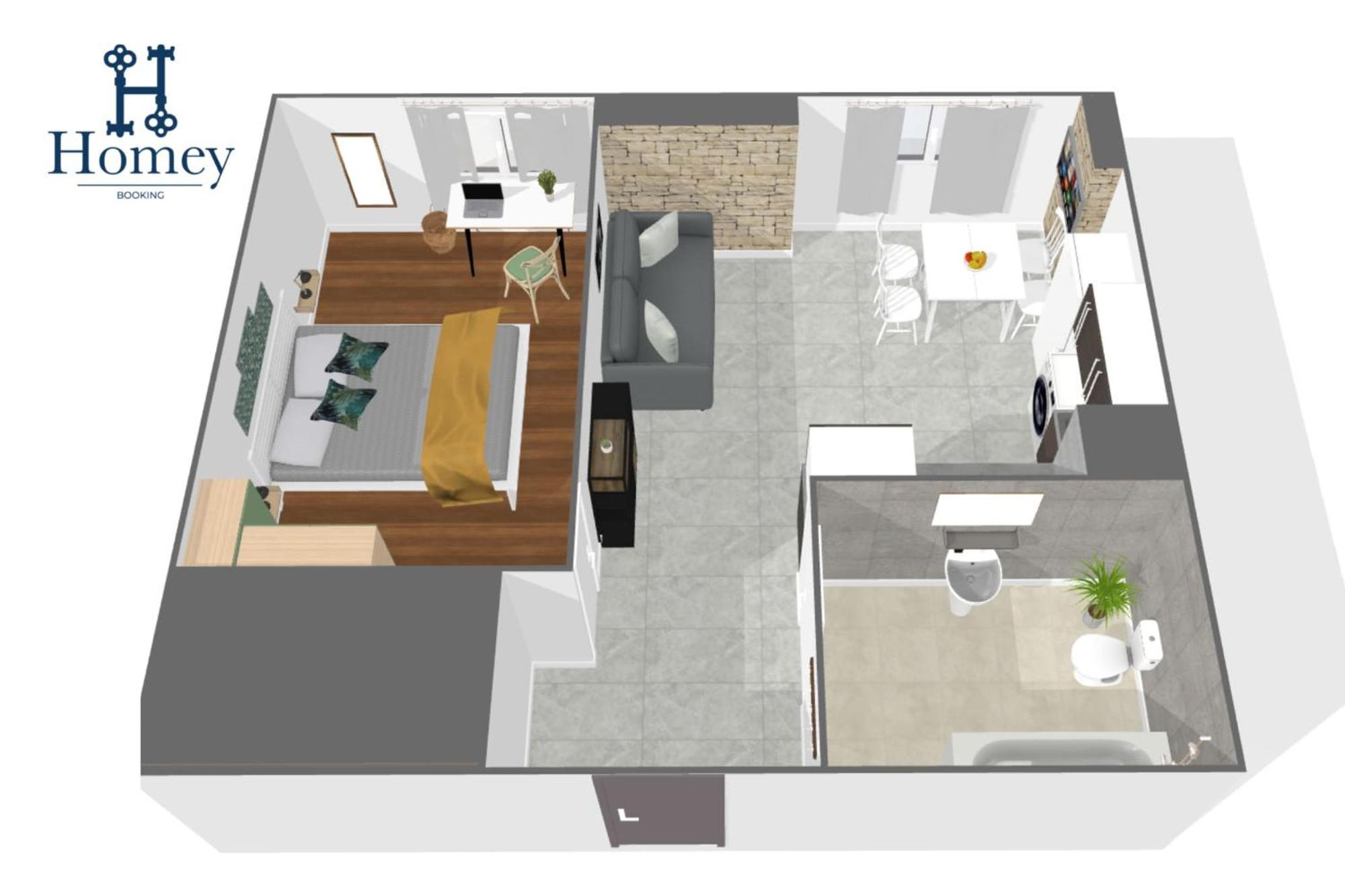 Homey Keola - Parking Prive Gratuit - Aux Portes De Geneve - Au Pied Du Tram - Appartement Avec 1 Chambre Et Un Grand Salon Avec Un Canape-Lit Амбії Екстер'єр фото